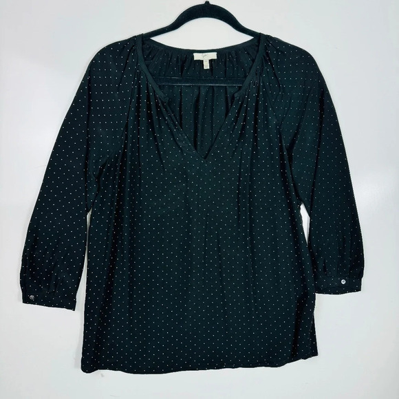 REVOLVE JOIE Silk Balisa Popover Polka Dot Blouse Size XS - Picture 2 of 9
